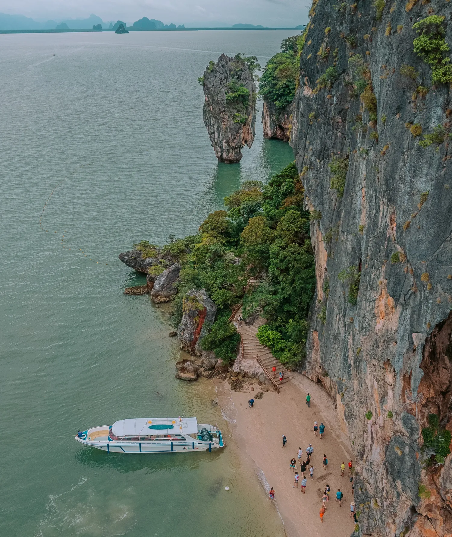 Khao Tapu and limestone cliffs at James Bond Island